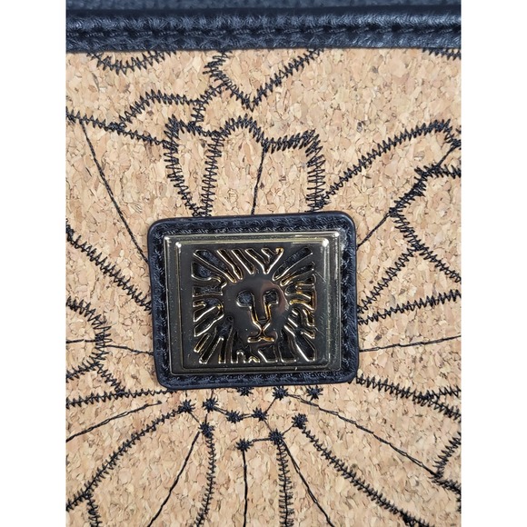 Anne‎ Klein Floral Cork Tote Bag Chain Strap Shoulder Bag Purse - Picture 3 of 11